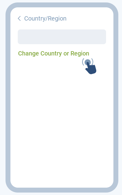 “Change Country or Region”