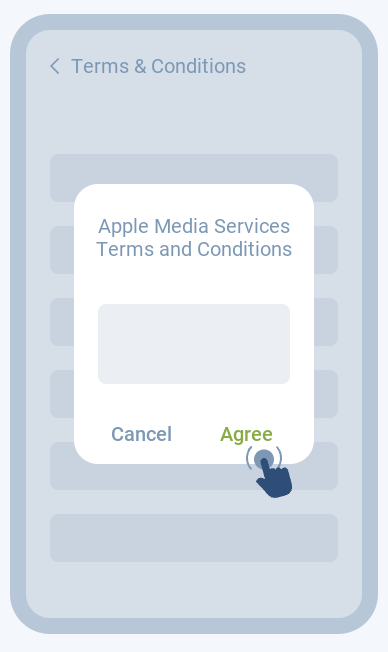Accept the terms